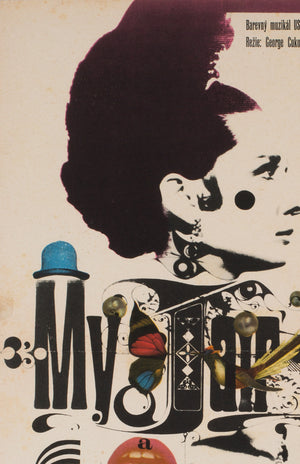 My Fair Lady 1967 Czech A3 Film Poster, Kaplan