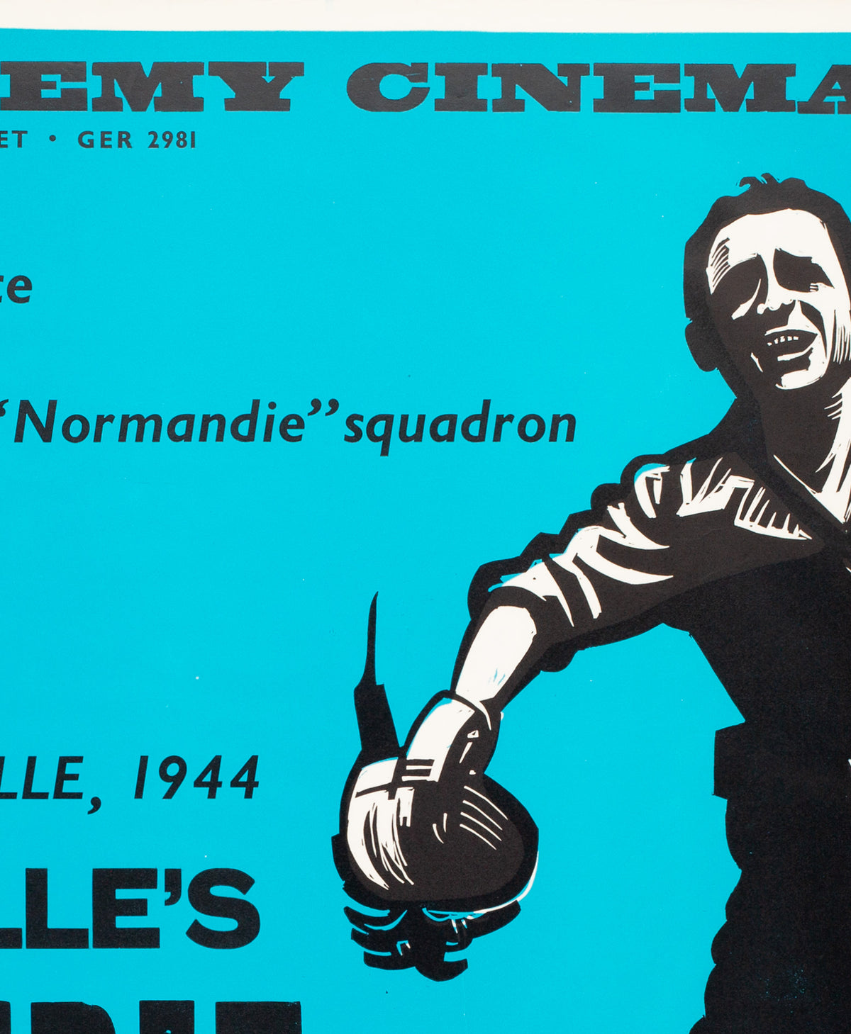 Normandie Niemen 1960 Academy Cinema UK Quad Film Poster, Peter Strausfeld
