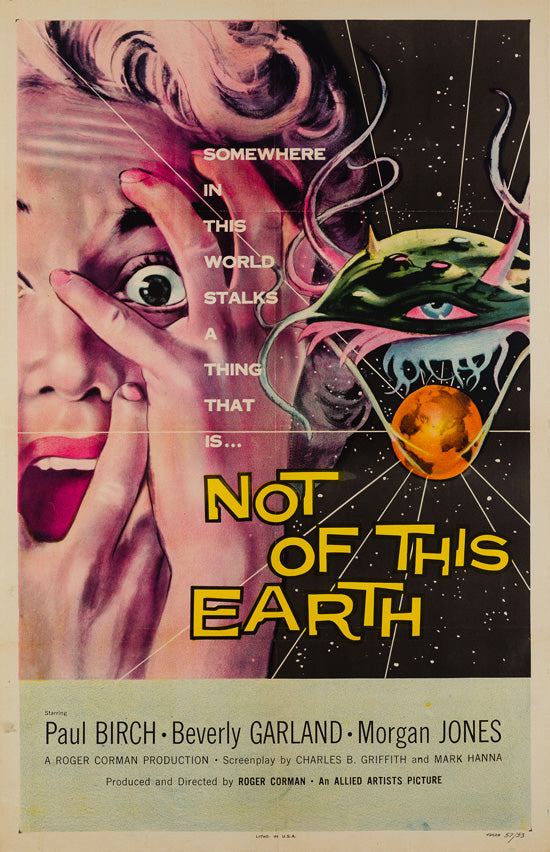 Not of This Earth 1957 US 1 Sheet original film movie poster