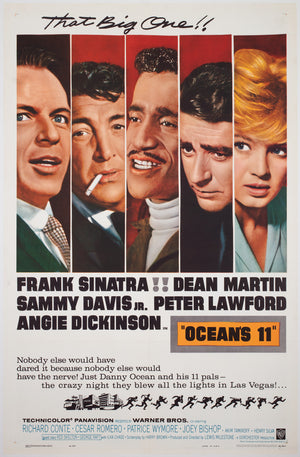 Ocean's 11 1960 US 1 Sheet Film Movie Poster
