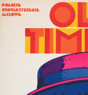 Old Timers 1974 Polish Jazz Poster, Sawka - detail