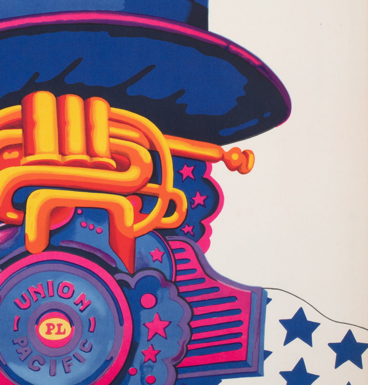 Old Timers 1974 Polish Jazz Poster, Sawka - detail