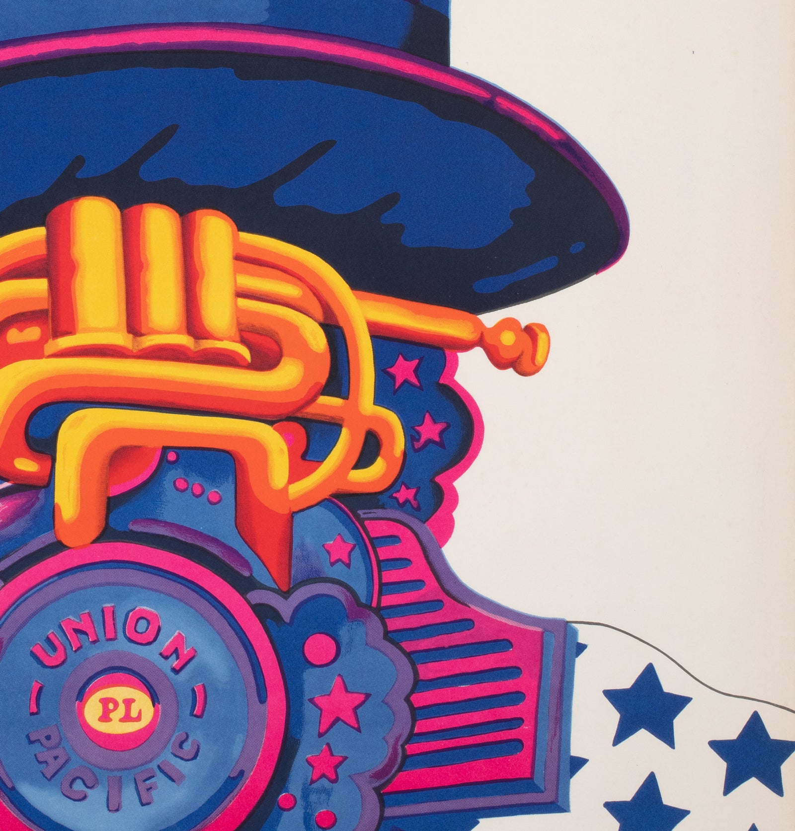 Old Timers 1974 Polish Jazz Poster, Sawka - detail