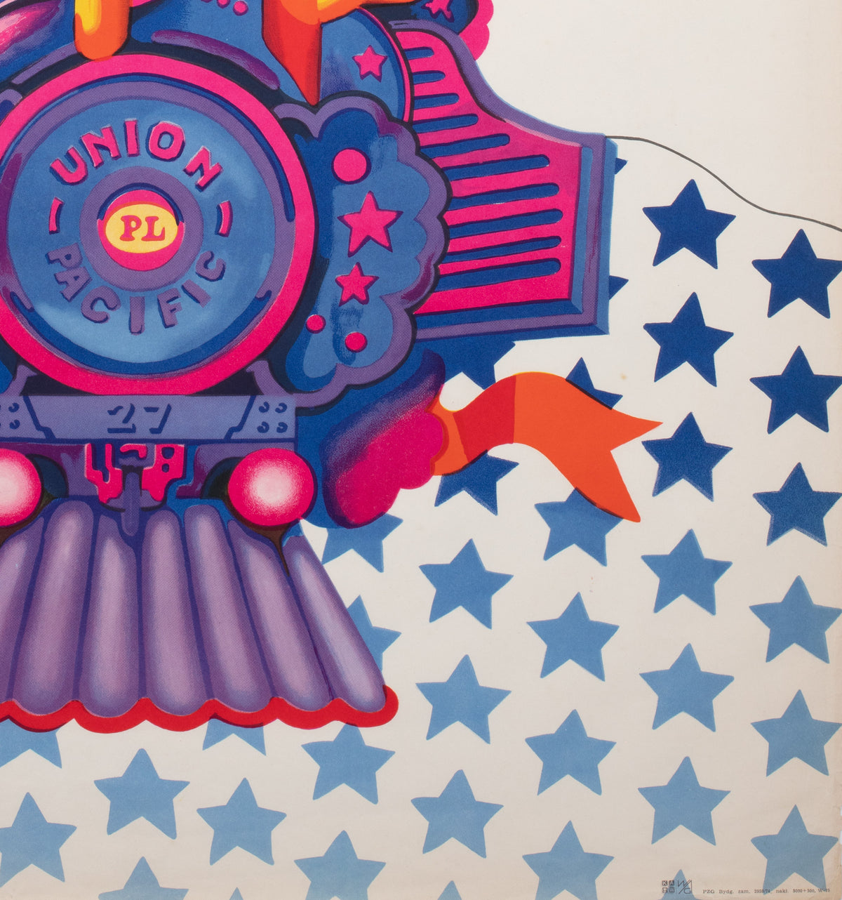 Old Timers 1974 Polish Jazz Poster, Sawka - detail