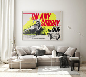 On Any Sunday 1971 UK Quad Film Movie Poster, Chantrell