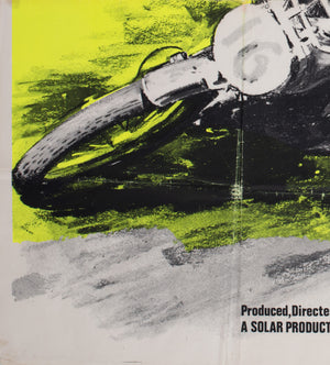 On Any Sunday 1971 UK Quad Film Movie Poster, Chantrell - detail