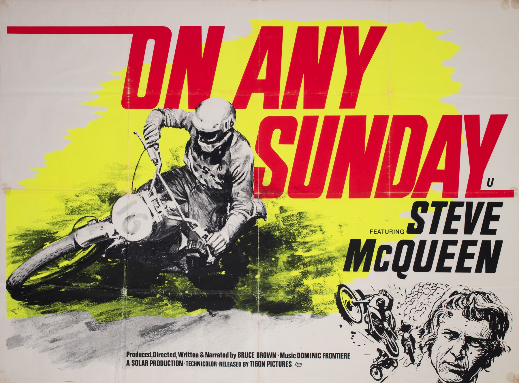 On Any Sunday 1971 UK Quad Film Movie Poster, Chantrell