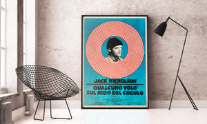 One Flew Over the Cuckoo's Nest R1970s Italian 2 Foglio Film Movie Poster