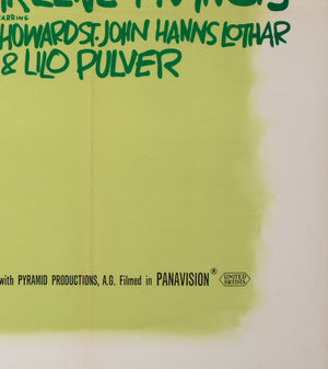 One, Two, Three 1961 UK Quad Film Movie Poster, Saul Bass - detail