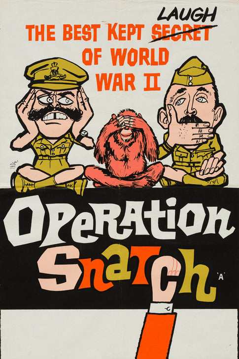 Operation Snatch 1962 original vintage UK double crown film movie poster starring Terry-Thomas