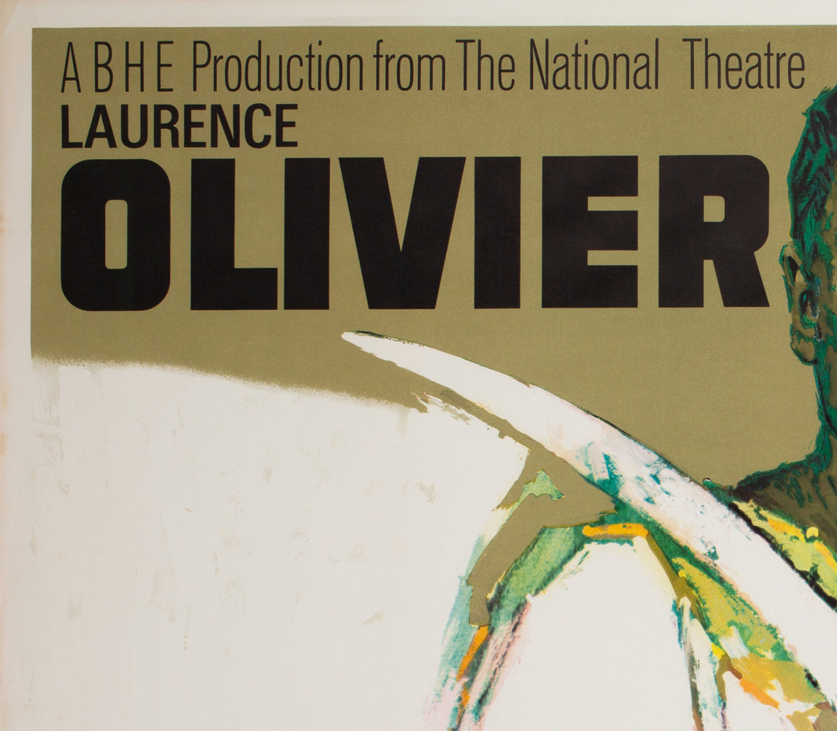 Othello 1965 Academy Cinema UK Quad Film Poster - detail