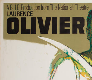 Othello 1965 Academy Cinema UK Quad Film Poster - detail