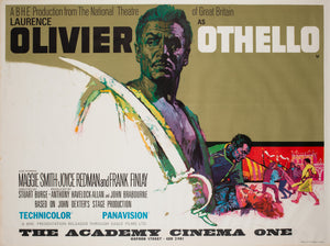 Othello 1965 Academy Cinema UK Quad Film Poster