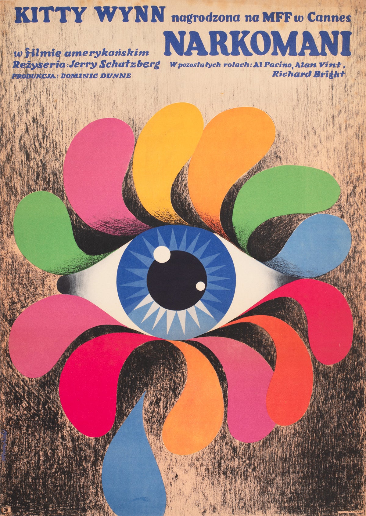 Panic in Needle Park 1972 Polish A1 Film Poster, Ruminski
