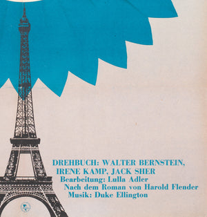 Paris Blues 1970 East German Film Poster - detailed  Edit alt text