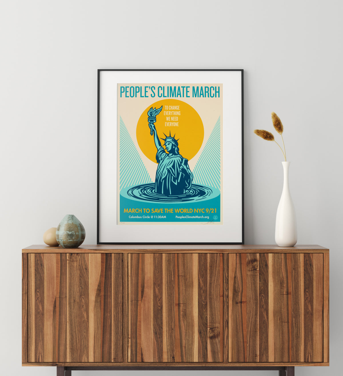 People's Climate March 2014 Protest Signed Limited Edition Print, Shepard Fairey