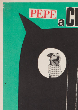 Le Vieil Homme et l'Enfant (Pepe & Claude) 1968 Czech A3 Film Movie Poster Karel Vaca - detail