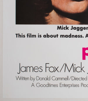 Performance 1970 UK Quad Film Movie Poster - detail