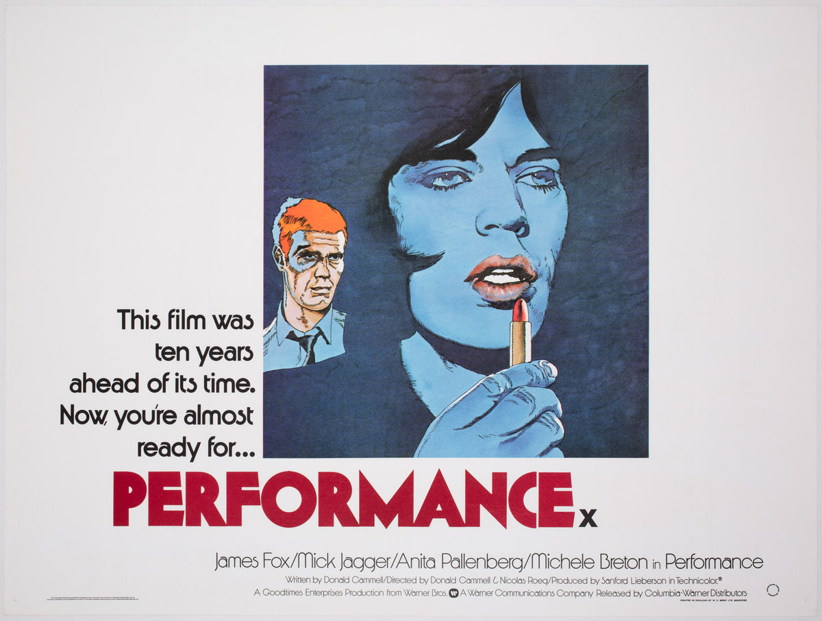 Performance R1979 UK Quad Film Movie Poster