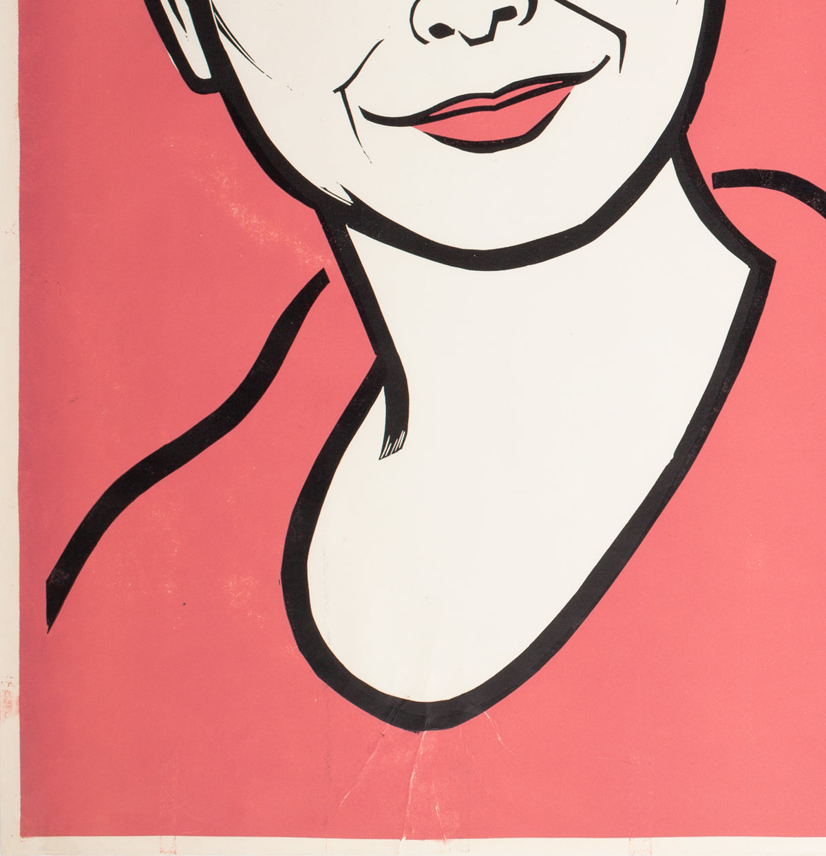 Charmants Garcons/ Persons Unknown 1959 Academy Cinema UK Quad Film Poster, Strausfeld - detail