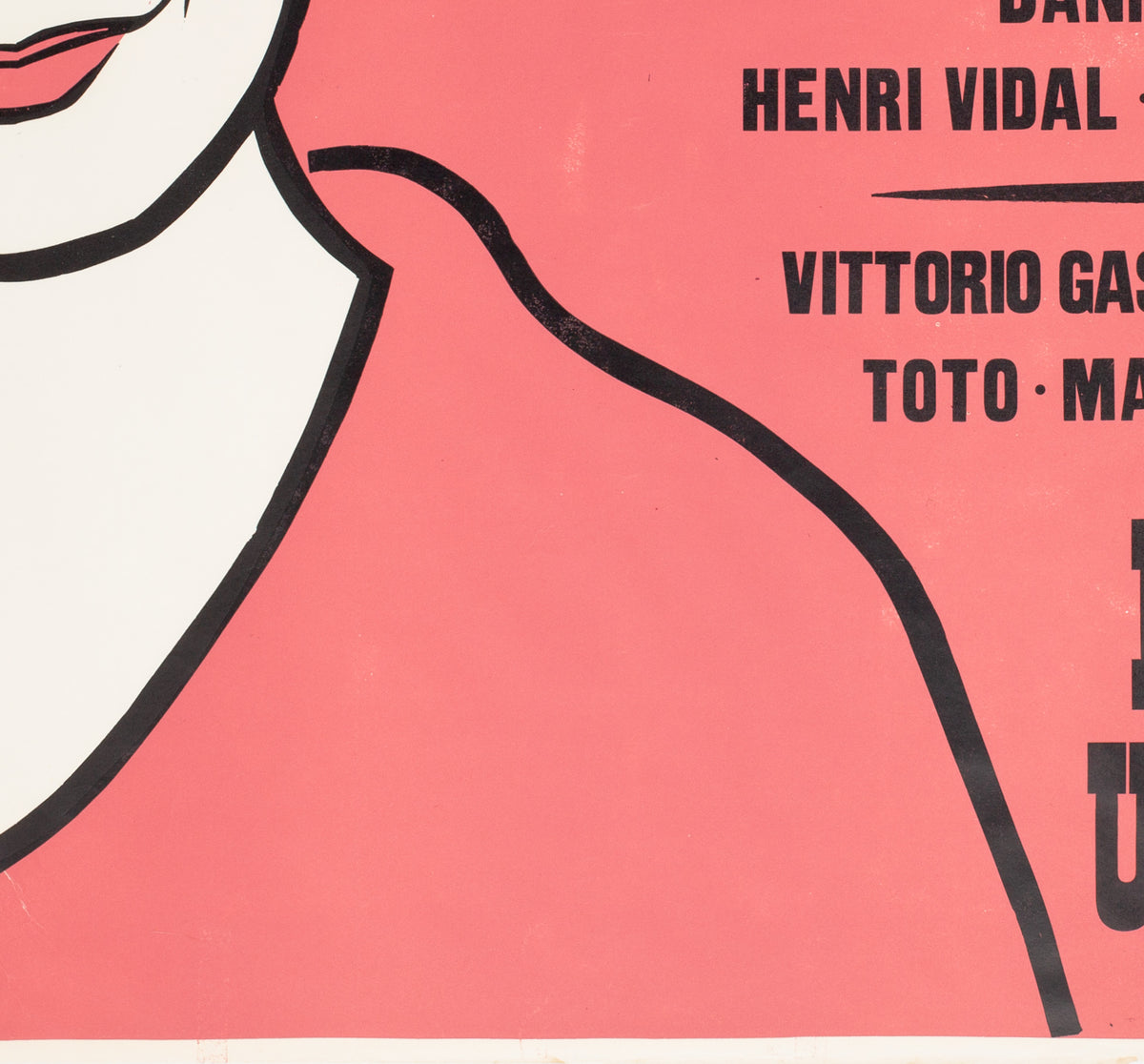 Charmants Garcons/ Persons Unknown 1959 Academy Cinema UK Quad Film Poster, Strausfeld - detail