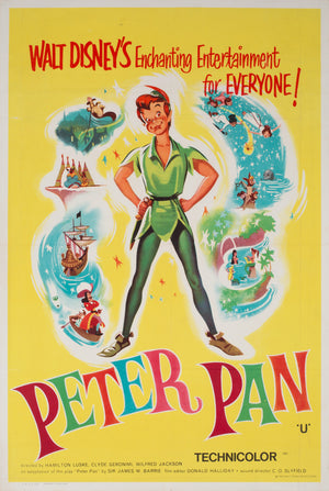 Peter Pan R1965 UK Double Crown Film Poster