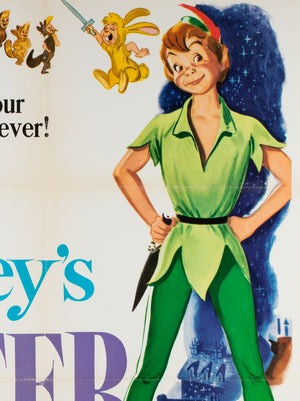 Peter Pan R1969 US 1 Sheet Film Movie Poster Disney - detail 4