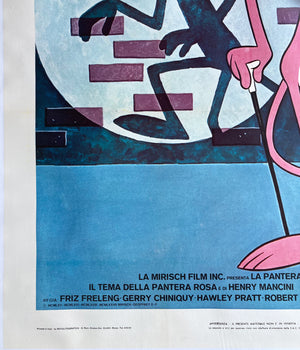 Pink Panther Show 1978 Italian 4 Foglio Film Poster - detail