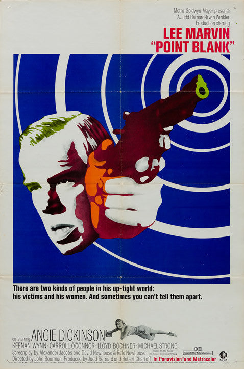 Point Blank 1967 original vintage US 1 sheet film movie poster
