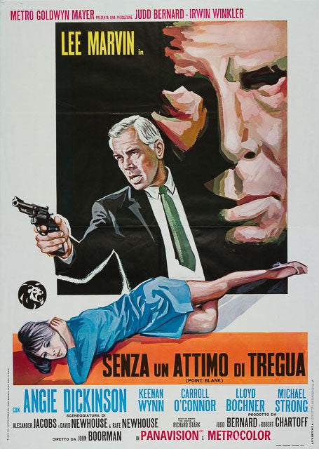 Point Blank 1967 original vintage Italian 2 sheet film movie poster