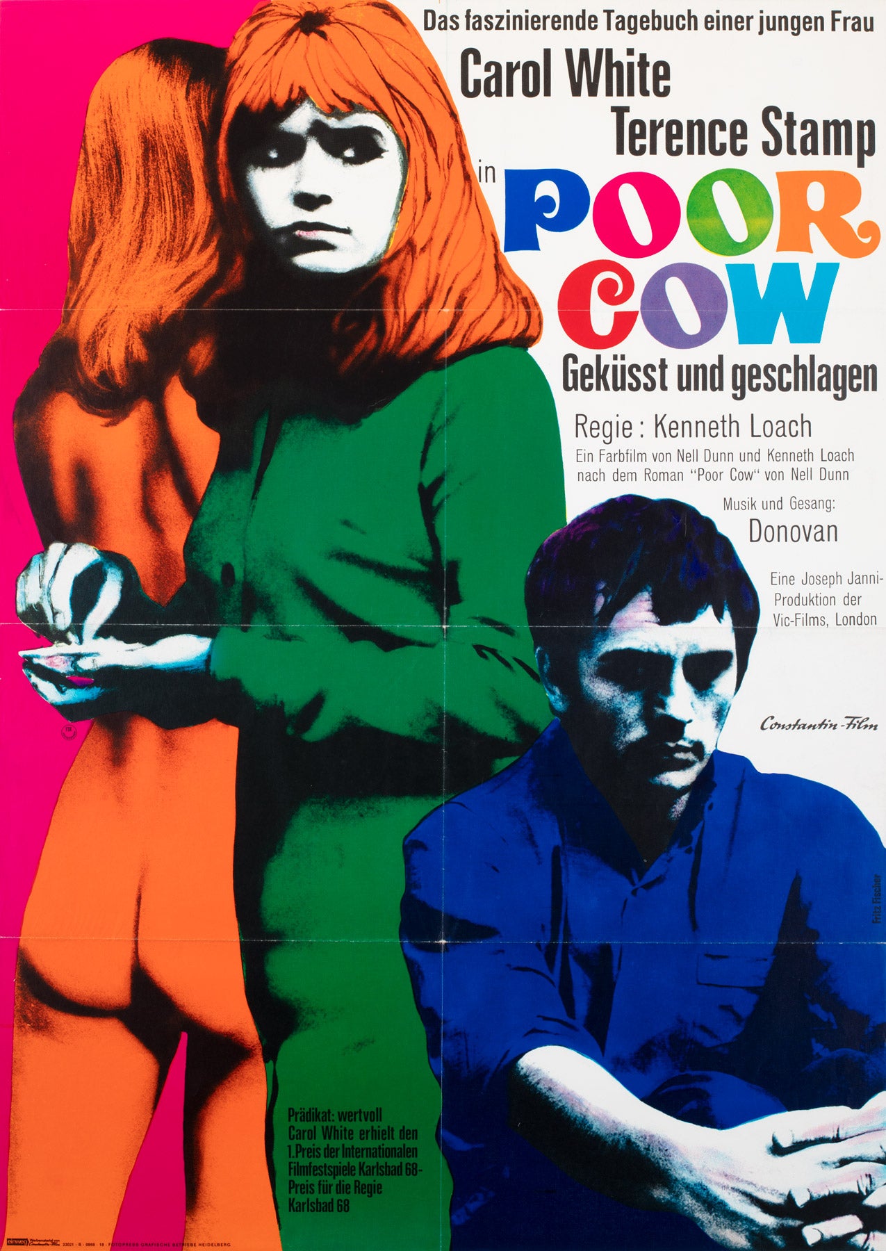 Poor Cow 1968 German Film Poster, Fischer