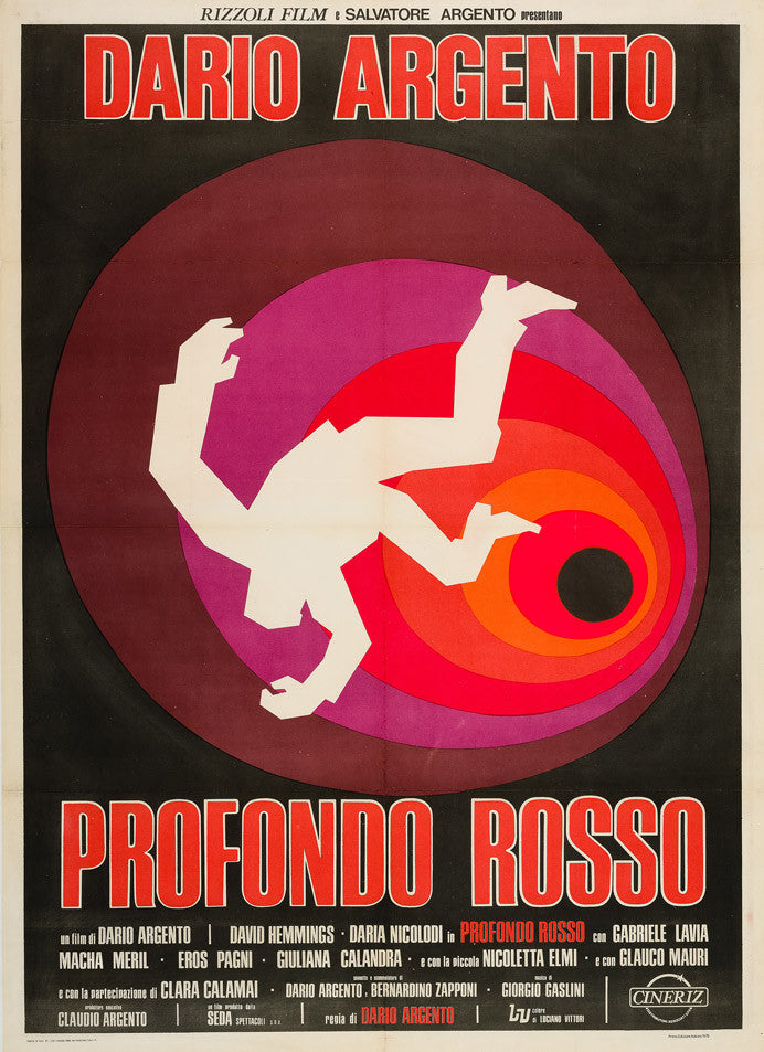 Profondo Rosso 1976 original Italian film movie poster