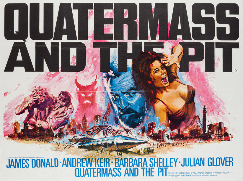 Quatermass and the Pit 1967 UK Quad film movie poster