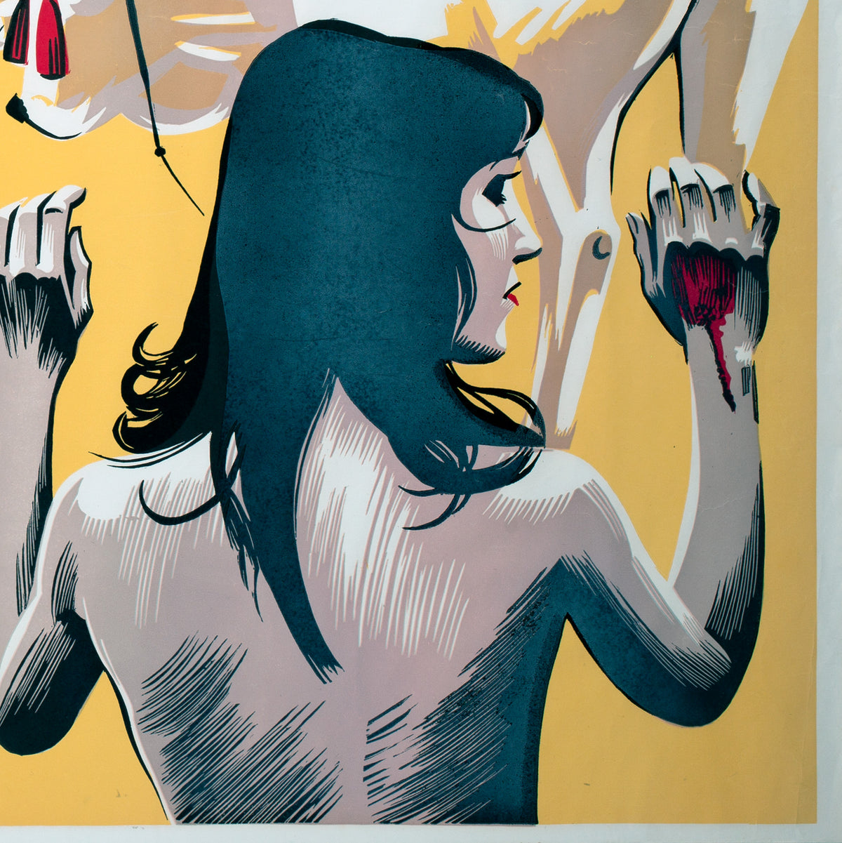 Red Psalm 1973 Academy Cinema UK Quad Film Poster, Strausfeld - detail