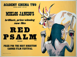 Red Psalm 1973 Academy Cinema UK Quad Film Poster, Strausfeld