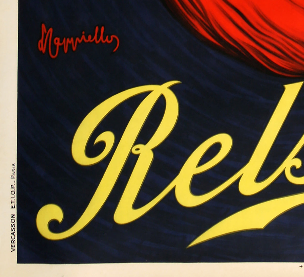 Relsky c1925 Vintage French Vodka Liqueur Poster, Cappiello - detail