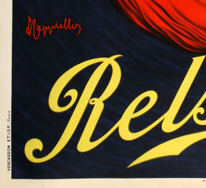 Relsky c1925 Vintage French Vodka Liqueur Poster, Cappiello - detail