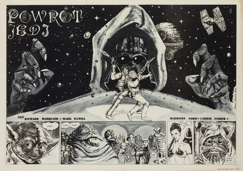 Return of the Jedi 1985 Polish A1 Special Regional Film Poster, Chudzik