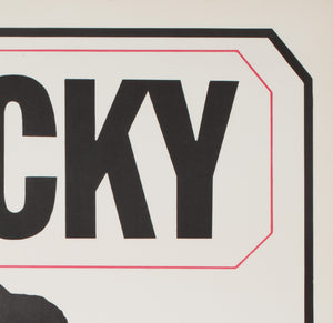 Rocky 1976 Czech A1 Film Movie Poster, Jan Antonin Pacak - detail