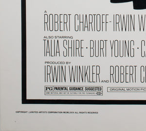 Rocky 1976 US 1 Sheet Film Poster - detail