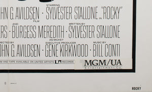 Rocky 1976 US 1 Sheet Film Poster - detail  Edit alt text