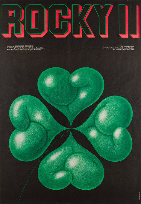 Rocky 1980 original Polish film movie poster