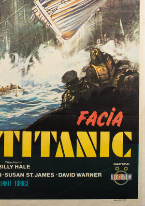 S.O.S. Titanic 1979 Turkish 1 Sheet Film Poster - detail