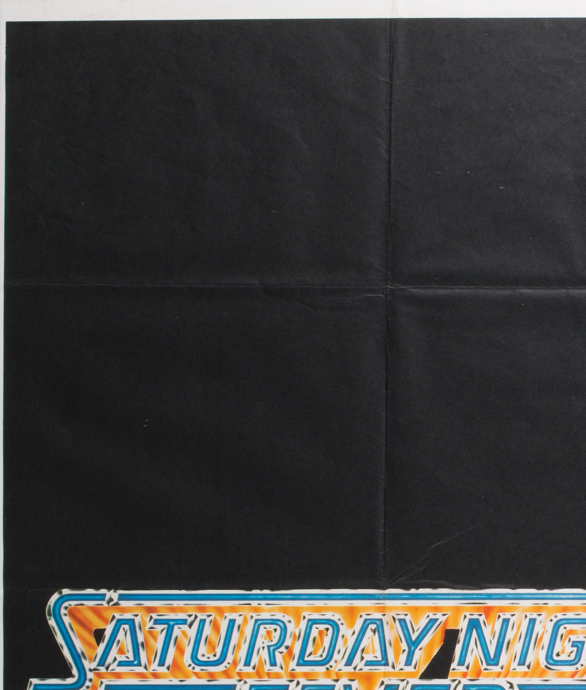 Saturday Night Fever 1977 UK Quad Film Poster - detail 1