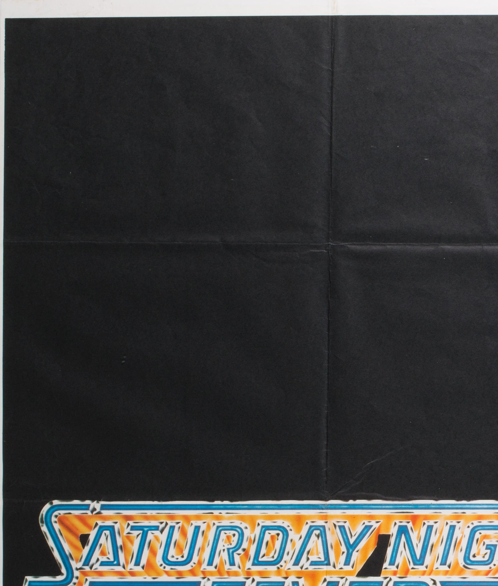 Saturday Night Fever 1977 UK Quad Film Poster - detail 1