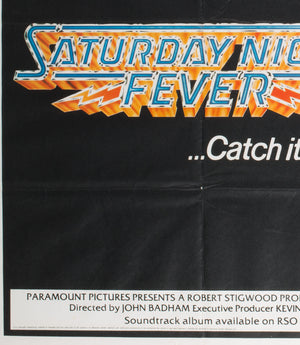 Saturday Night Fever 1977 UK Quad Film Poster - detail 4