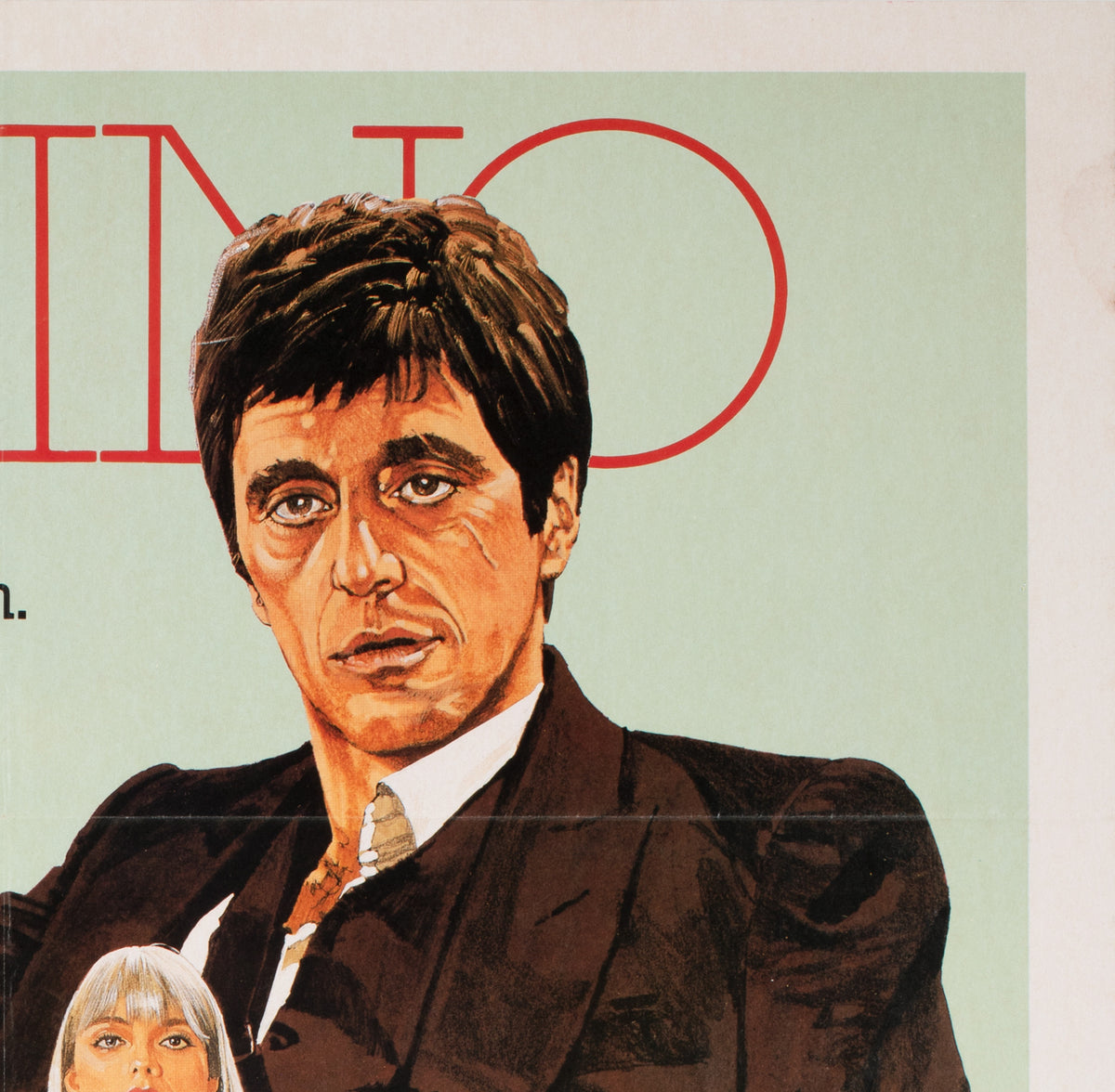 Scarface 1983 Australian 1 Sheet Film Movie Poster - detail