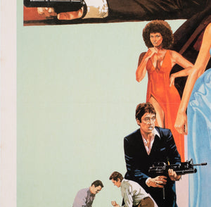 Scarface 1983 Australian 1 Sheet Film Movie Poster - detail