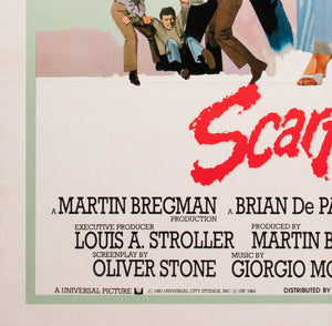Scarface 1983 Australian 1 Sheet Film Movie Poster - detail