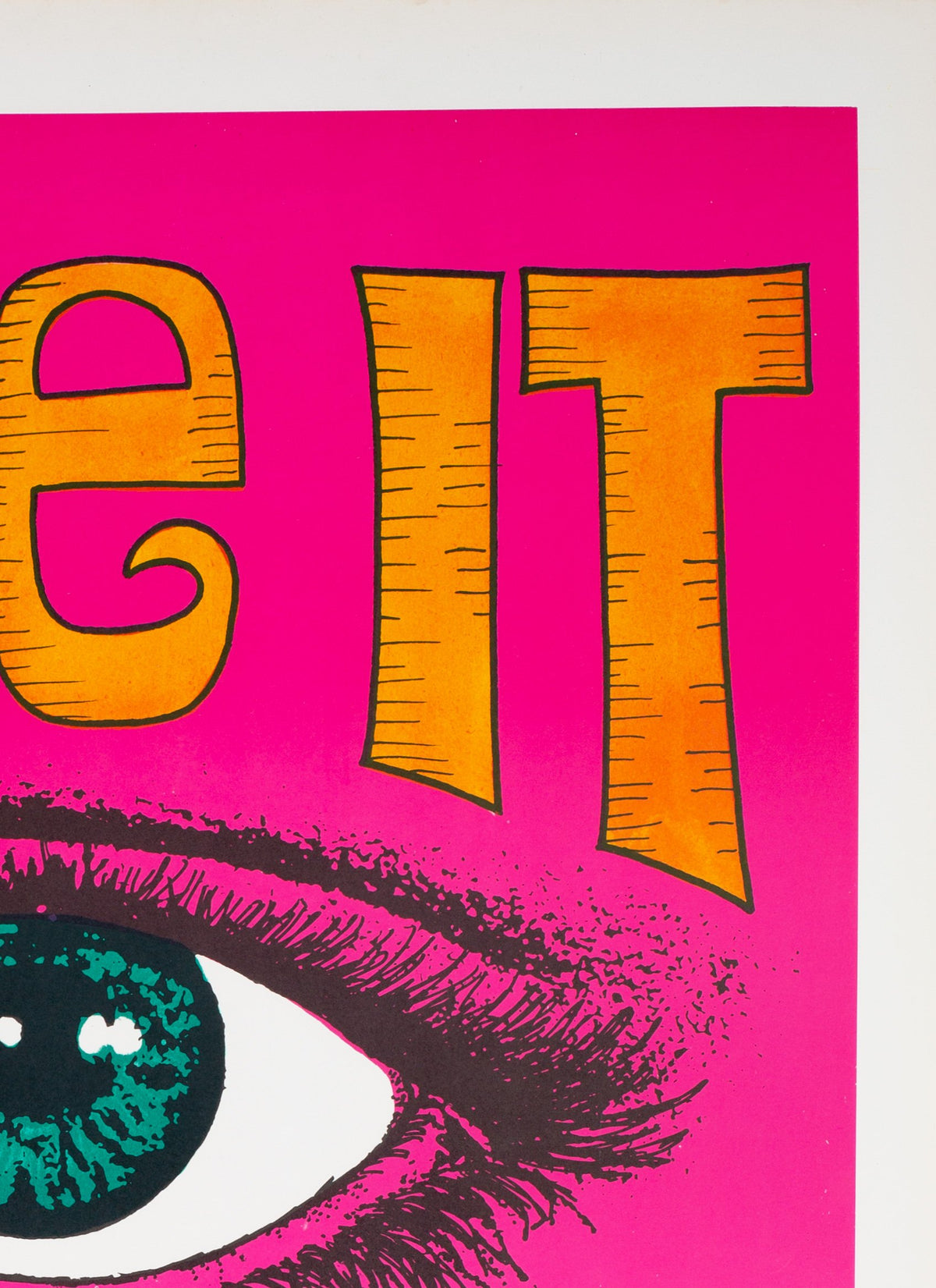 See It Like It Is 1970s American Political/Protest Poster, Reese James - detail